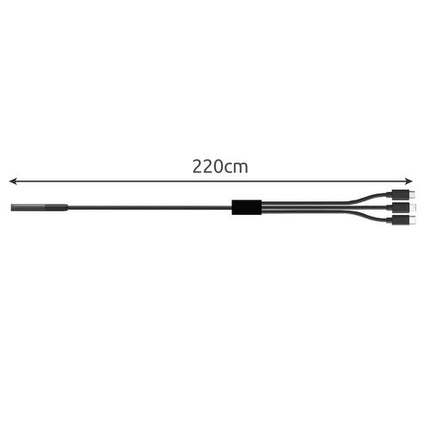 Bigstrene Endoscoop Inspectiecamera - 2 Meter - Full HD - 3 Opzetstukken