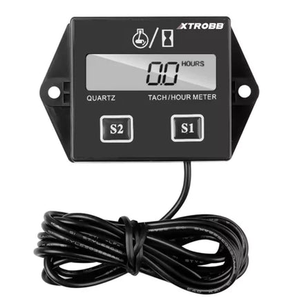 Xtrobb Motor Urenteller - Voor 2 & 4-Takt Motoren - RPM & Service Mode