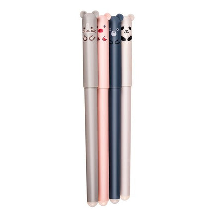 Maaleo Wisbare Pennen - Dieren Design - 4 Stuks - Blauwe Inkt
