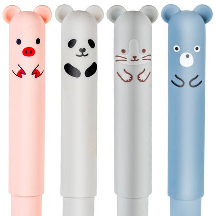 Maaleo Wisbare Pennen - Dieren Design - 4 Stuks - Blauwe Inkt