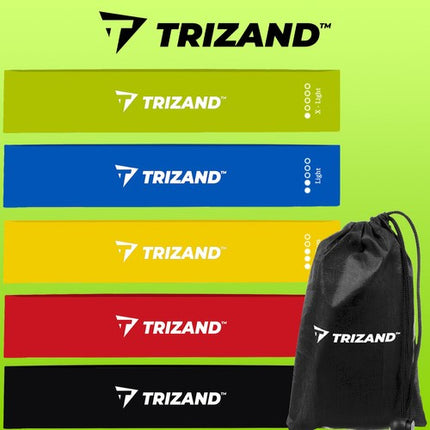 Trizand Weerstandsbanden Set - 5 Stuks - Met Opbergtas