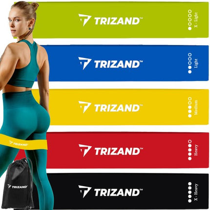 Trizand Weerstandsbanden Set - 5 Stuks - Met Opbergtas