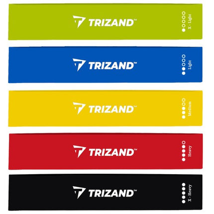 Trizand Weerstandsbanden Set - 5 Stuks - Met Opbergtas