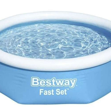 Bestway 57448 Fast Set Opblaasbaar Zwembad - 244 x 61 cm - Blauw