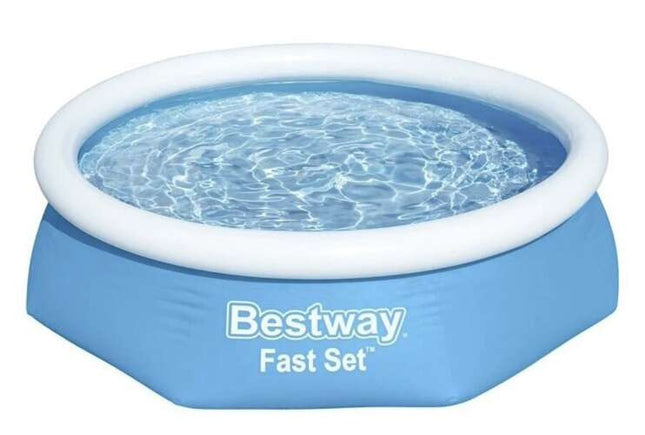 Bestway 57448 Fast Set Opblaasbaar Zwembad - 244 x 61 cm - Blauw