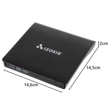 Izoxis 26083 Externe CD/DVD Speler & Brander - USB 3.0 - Portable