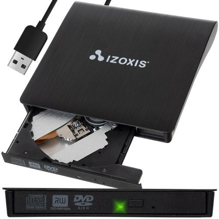 Izoxis 26083 Externe CD/DVD Speler & Brander - USB 3.0 - Portable