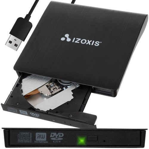 Izoxis 26083 Externe CD/DVD Speler & Brander - USB 3.0 - Portable