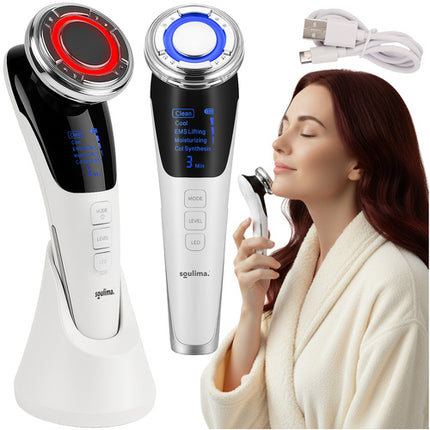 Soulima 5-in-1 Gezichts- en EMS Massageapparaat - Naaldloze Mesotherapie