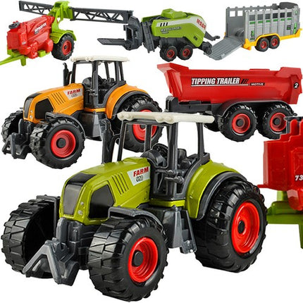 Kruzzel Landbouwvoertuigen Set - 6-delig - Tractoren en Machines