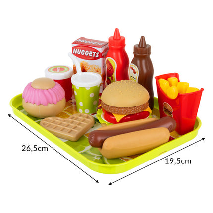 Iso Trade Fast Food Speelset - 26 Delig - Leerzame Keukenset