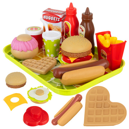 Iso Trade Fast Food Speelset - 26 Delig - Leerzame Keukenset