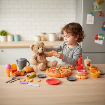 Iso Trade Fast Food Speelset - 42-Delig - Met Pizza en Snacks