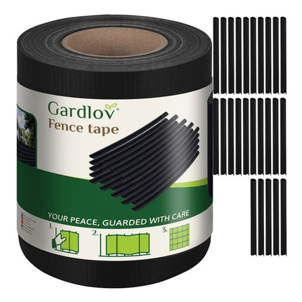 Gardlov Tuinafscheiding Tape - 19 cm x 35 m - 450 g/m² - Zwart