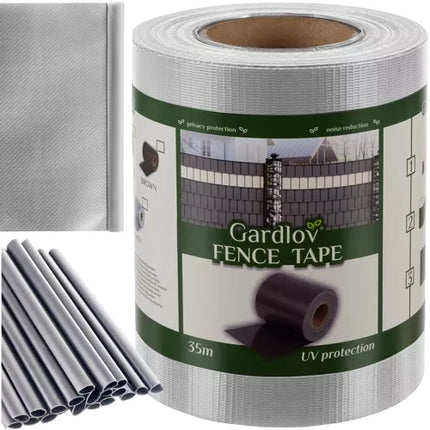 Gardlov Tuinafscheiding Tape - 19 cm x 35 m - 450 g/m² - Grijs
