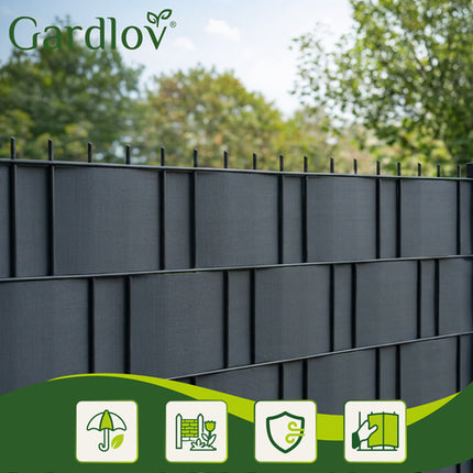 Gardlov Tuinafscheiding Tape - 19 cm x 35 m - 630 g/m² - Antraciet