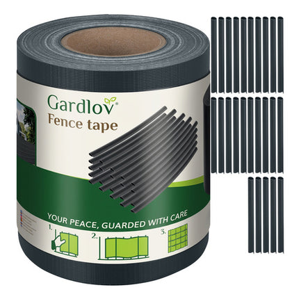 Gardlov Tuinafscheiding Tape - 19 cm x 35 m - 630 g/m² - Antraciet