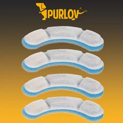 Purlov Waterfilter voor Drinkfonteinen - 4-delige Set - Voor Honden & Katten