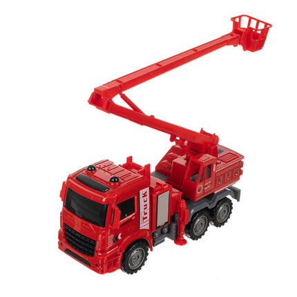 Iso Trade Brandweerwagen Set - 6-Delig - 6 in 1 Reddingsvoertuigen