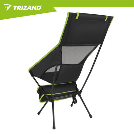 Trizand Visstoel - Opvouwbaar - 41 x 52 x 86 cm - Inclusief Hoes - Zwart
