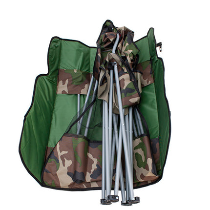 Trizand Panama Vissersstoel - Met Verstelbare Zonnekap - Camo - 100 kg