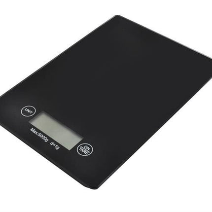 Platte Elektronische Keukenweegschaal - 5 kg - 1g Nauwkeurig - Glas