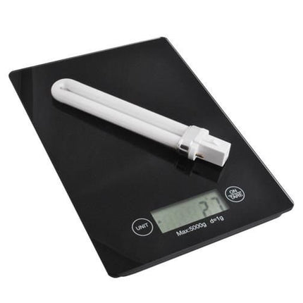 Platte Elektronische Keukenweegschaal - 5 kg - 1g Nauwkeurig - Glas