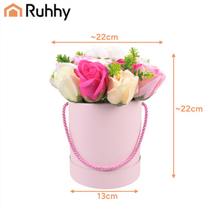 Ruhhy Flowerbox - Decoratieve Bloemen in Cadeaudoos - 23 cm - Elegant