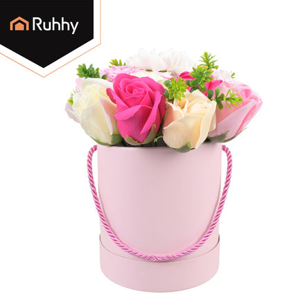 Ruhhy Flowerbox - Decoratieve Bloemen in Cadeaudoos - 23 cm - Elegant