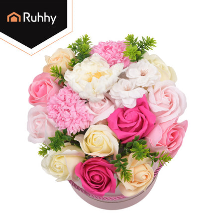 Ruhhy Flowerbox - Decoratieve Bloemen in Cadeaudoos - 23 cm - Elegant