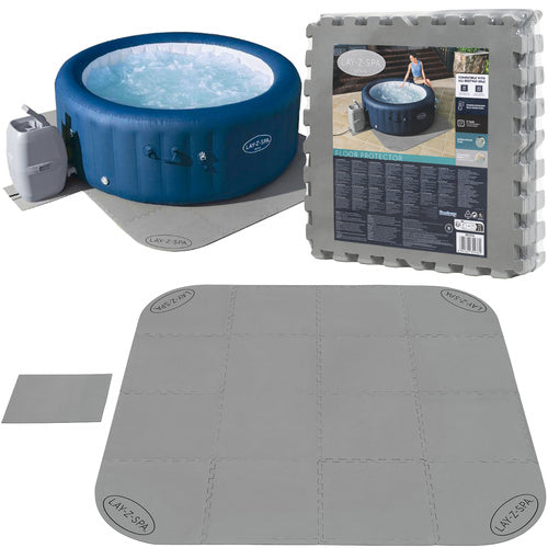 Bestway 60334 Lay-Z-Spa Beschermmat - 196 x 196 cm - Grijs - 16-delig