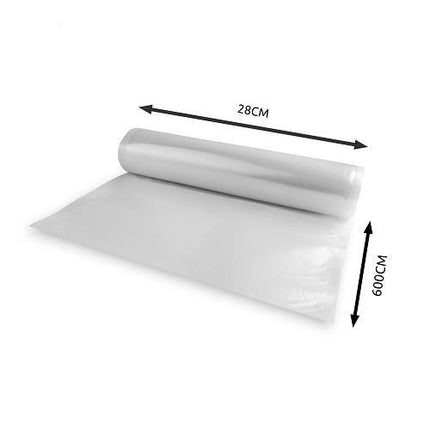 Ruhhy Vacuümfolie Rol - 28 x 600 cm - Gekarteld - Voor Vacuümmachine