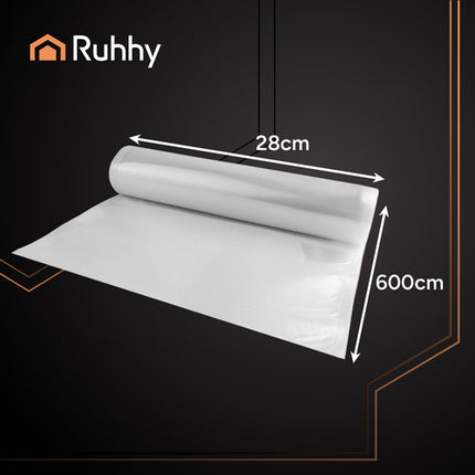 Ruhhy Vacuümfolie Rol - 28 x 600 cm - Voor Vacuümmachine - XXL