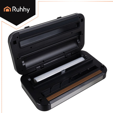 Ruhhy 24757 Vacumeermachine - 125W - 95 kPa - Met Snijder en Rol - Zwart