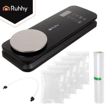 Ruhhy 24756 Vacumeermachine met Weegschaal - 120W - 80 kPa - Zwart