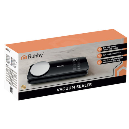Ruhhy 24756 Vacumeermachine met Weegschaal - 120W - 80 kPa - Zwart