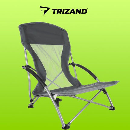 Trizand Opvouwbare Campingstoel - Lichtgewicht - 100 kg - Grijs
