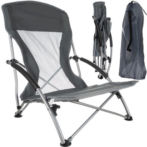 Trizand Opvouwbare Campingstoel - Lichtgewicht - 100 kg - Grijs
