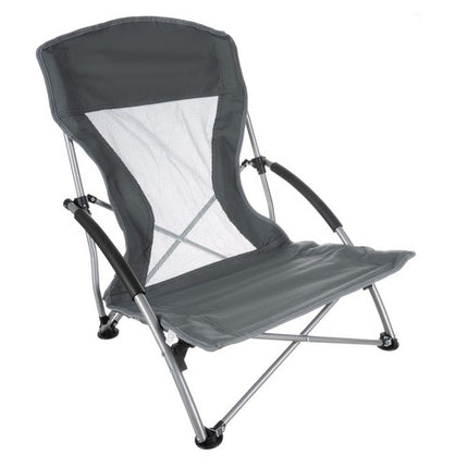 Trizand Opvouwbare Campingstoel - Lichtgewicht - 100 kg - Grijs