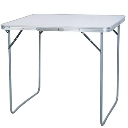 Trizand Opvouwbare Campingtafel - 80 x 60 x 70 cm - Inklapbaar - Zilver/Grijs