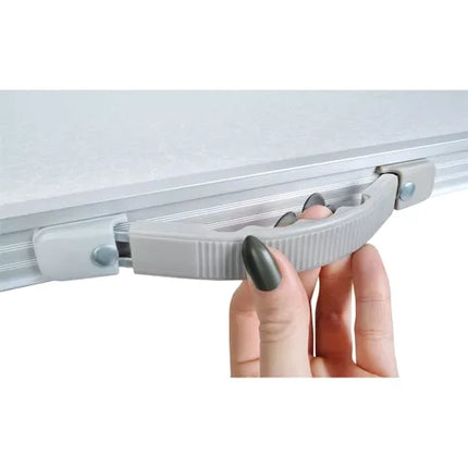 Trizand Opvouwbare Campingtafel - 80 x 60 x 70 cm - Inklapbaar - Zilver/Grijs