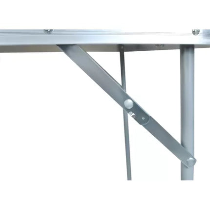 Trizand Opvouwbare Campingtafel - 80 x 60 x 70 cm - Inklapbaar - Zilver/Grijs