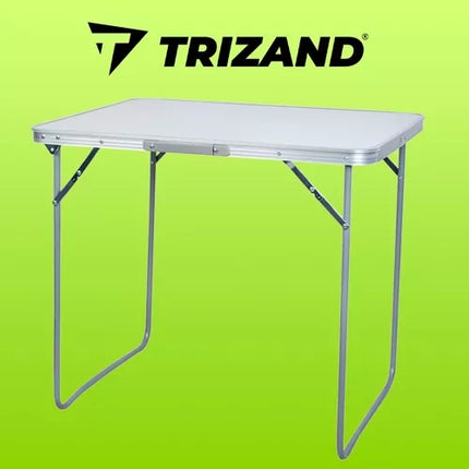 Trizand Opvouwbare Campingtafel - 80 x 60 x 70 cm - Inklapbaar - Zilver/Grijs