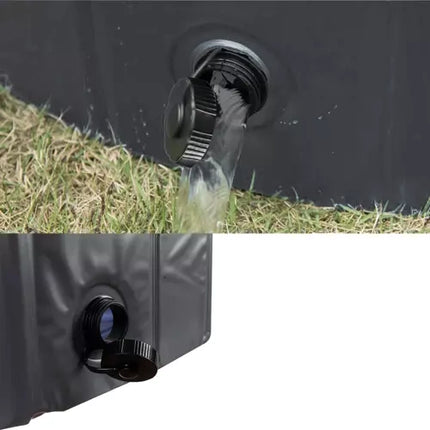 Purlov Opvouwbaar Hondenbad - 100 x 30 cm - Blauw/Grijs - 230 Liter