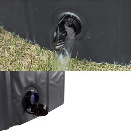 Purlov Opvouwbaar Hondenzwembad - 120 x 30 cm - 300 Liter - Blauw/Grijs