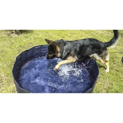 Purlov Opvouwbaar Hondenzwembad - 120 x 30 cm - 300 Liter - Blauw/Grijs