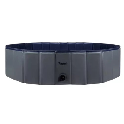 Purlov Opvouwbaar Hondenzwembad - 120 x 30 cm - 300 Liter - Blauw/Grijs