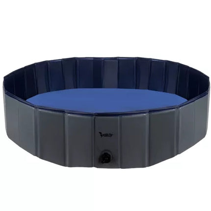 Purlov Opvouwbaar Hondenzwembad - 120 x 30 cm - 300 Liter - Blauw/Grijs