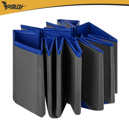 Purlov Opvouwbaar Hondenzwembad / Speeltuin - 160 x 30 cm - 600 Liter - Blauw/Grijs