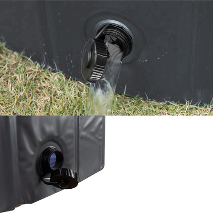 Purlov Opvouwbaar Hondenbad - 160 x 30 cm - 600 Liter - Blauw/Grijs